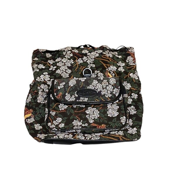 Vintage Bob Timberlake Backpack Birds Flowers Carry On School College Fairy main image 10
